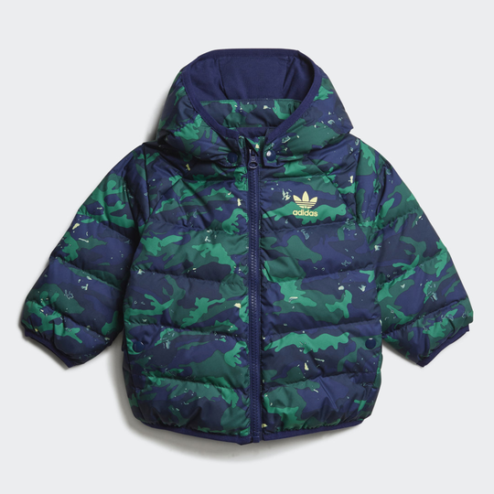 Camo Print Down Jacket