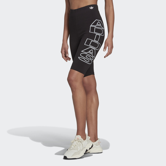 Mid-Waist Letter Short Tights