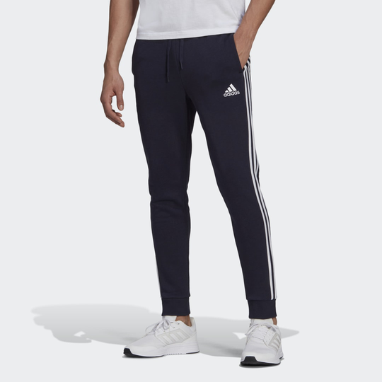 Essentials Fleece Tapered Cuff 3-Stripes Pants