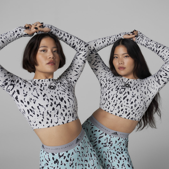 adidas by Stella McCartney TrueStrength Long Sleeve Cropped Top