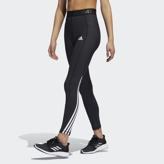 Techfit 3-Stripes Long Gym Tights
