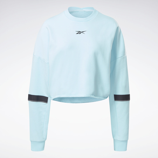 Studio Cropped French Terry Crew Sweatshirt