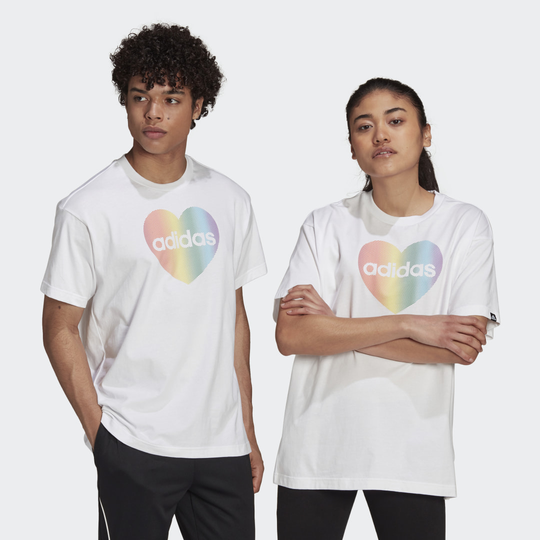 adidas Pride Heart Graphic Tee (Gender Neutral)