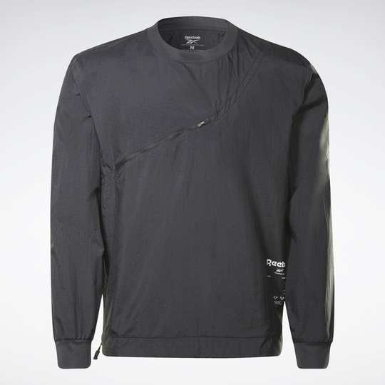 Road Trip Woven Crewneck Pullover Sweatshirt