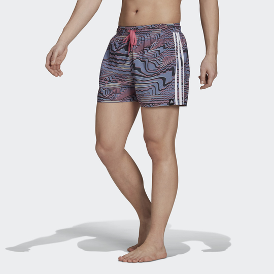 Very-Short-Length Watersword Graphic Swim Shorts