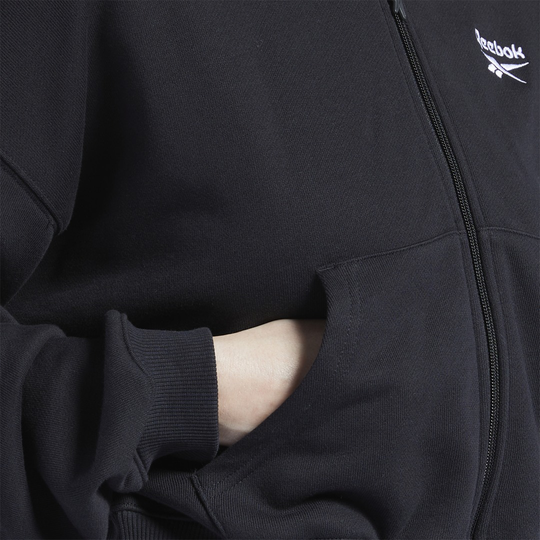 Reebok Classics Small Logo Cotton Zip-Up Hoodie