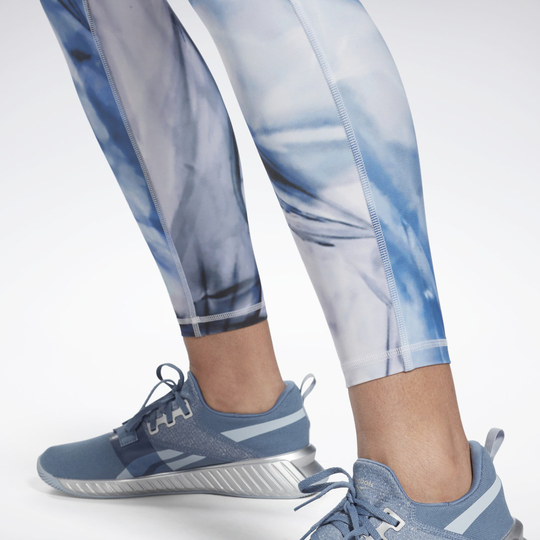 Lux Bold High-Waisted Liquid Abyss Print Tights