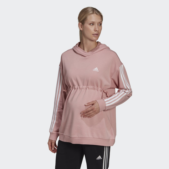 Essentials Cotton 3-Stripes Hoodie (Maternity)