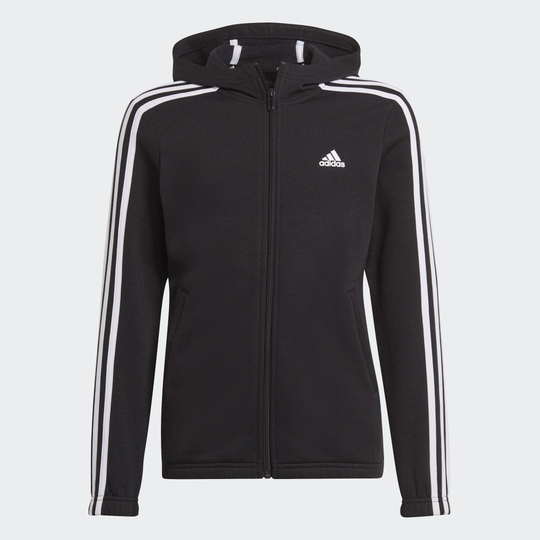 adidas Essentials 3-Stripes Full-Zip Hoodie
