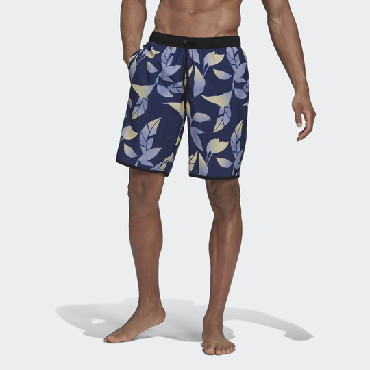 Classic-Length Graphic Swim Shorts