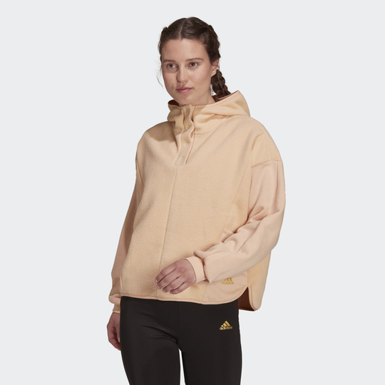 Essentials Golden Logo Sherpa Hoodie