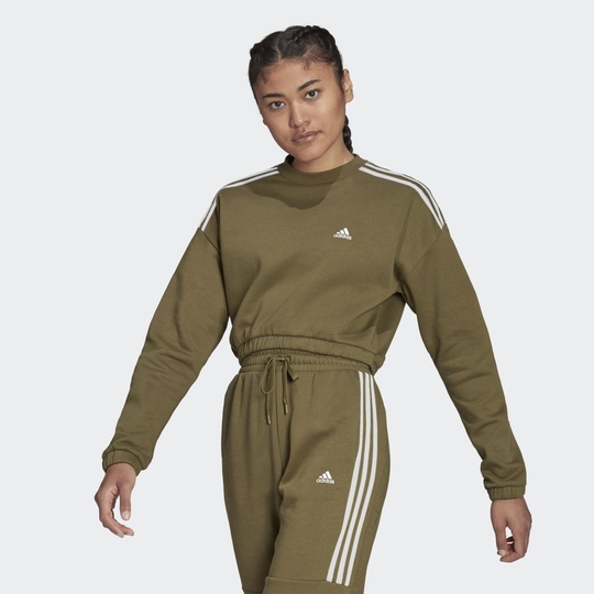 Hyperglam Crop Crew Sweatshirt