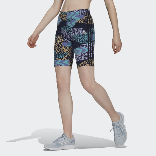 FARM Rio 3-Stripes Print Cotton Bike Shorts
