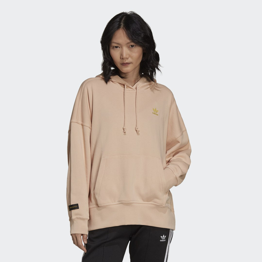 Marimekko Oversize Hoodie with Golden Flower Graphic