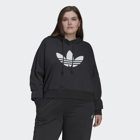 Cropped Hoodie (Plus Size)