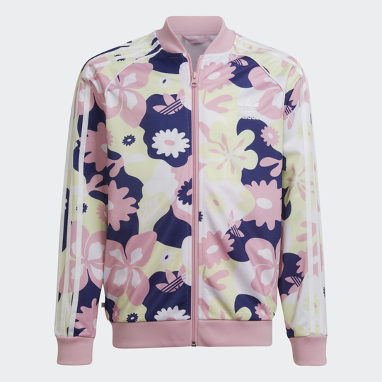 Allover Flower Print SST Track Top