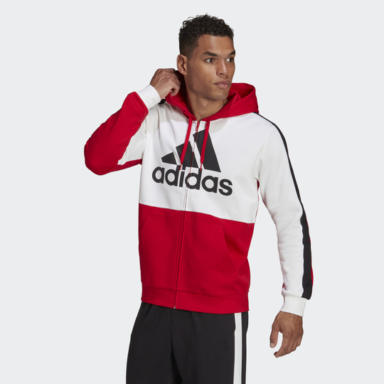 Essentials Colorblock Fleece Full-Zip Hoodie