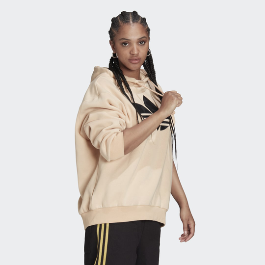 Marimekko Oversize Hoodie with Jacquard 3D Nylon Trefoil Patch