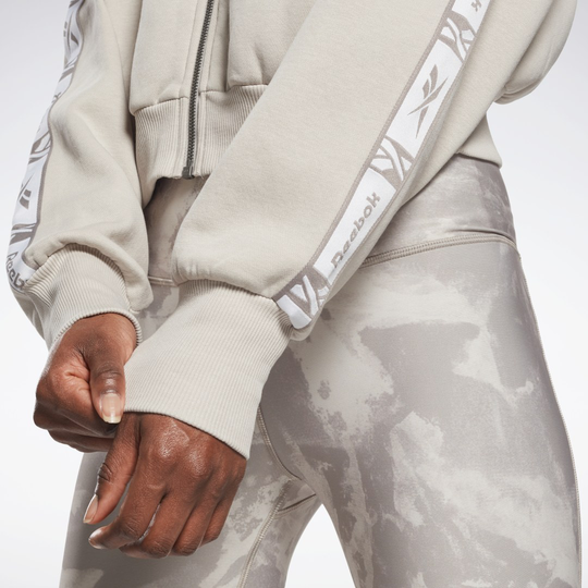 Tape Zip Up Hoodie
