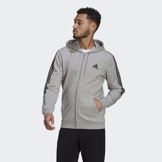 Essentials Fleece Cut 3-Stripes Track Jacket